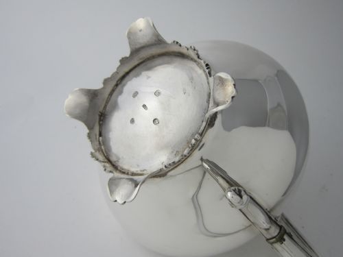 ANTIQUE WILLIAM IV STERLING SILVER TEAPOT 1837 - ADDITIONAL PHOTO 9