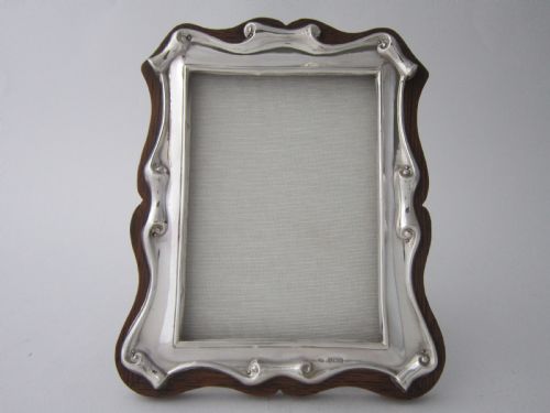 antique edwardian sterling silver photograph frame 1904 - CATEGORY: ANTIQUE SILVER - DATED 1900