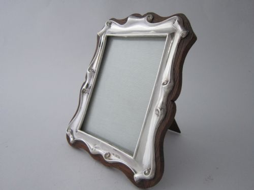 ANTIQUE EDWARDIAN STERLING SILVER PHOTOGRAPH FRAME 1904 - ADDITIONAL PHOTO 1