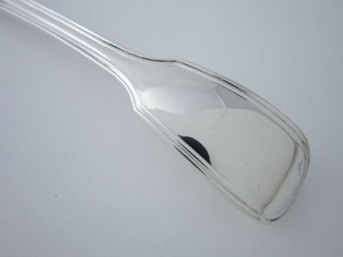 ANTIQUE VICTORIAN STERLING SILVER FIDDLE THREAD SIFTER SPOON 1849 - ADDITIONAL PHOTO 2