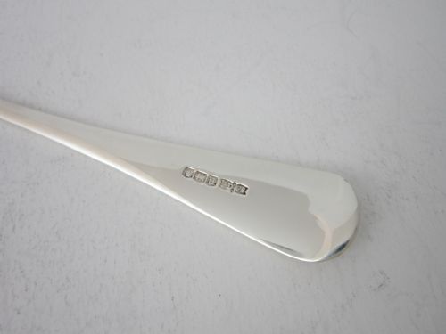 ANTIQUE GEORGE VI STERLING SILVER OLD ENGLISH STILTON SCOOP 1937 - ADDITIONAL PHOTO 5