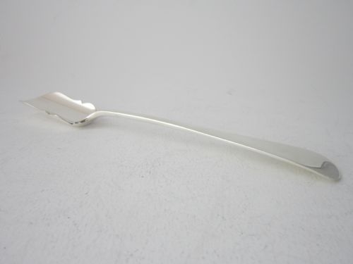 ANTIQUE GEORGE VI STERLING SILVER OLD ENGLISH STILTON SCOOP 1937 - ADDITIONAL PHOTO 7