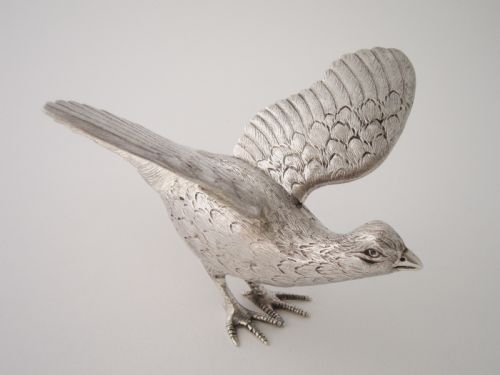 ELIZABETH II STERLING SILVER PHEASANTS 1966 - ADDITIONAL PHOTO 7