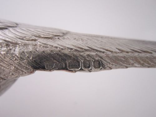 ELIZABETH II STERLING SILVER PHEASANTS 1966 - ADDITIONAL PHOTO 11