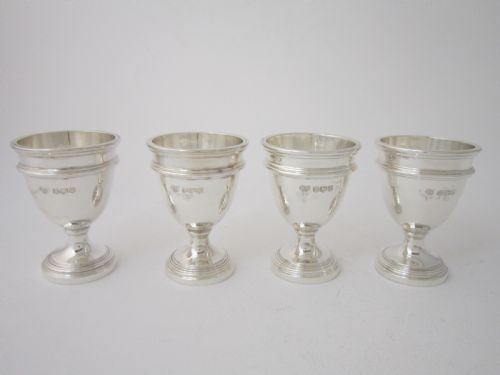 ANTIQUE GEORGE V STERLING SILVER EGG CRUET 191718 - ADDITIONAL PHOTO 5