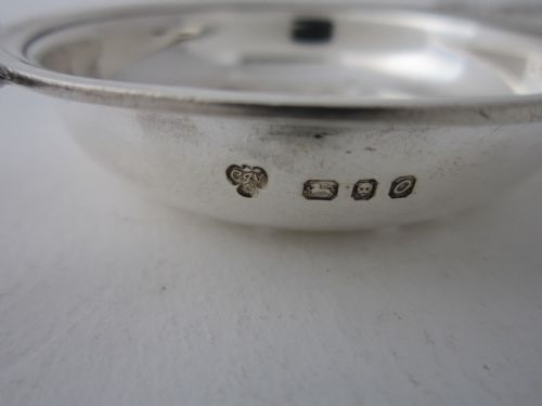 HEAVY ELIZABETH II STERLING SILVER TEA STRAINER 196970 - ADDITIONAL PHOTO 4