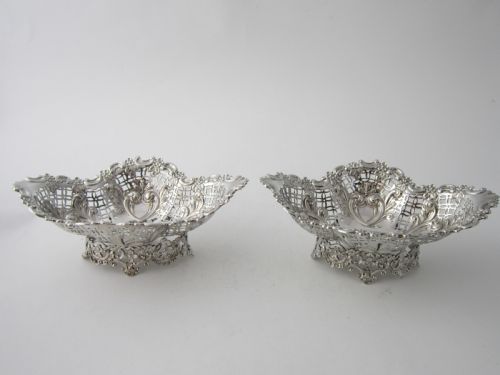 ANTIQUE VICTORIAN STERLING SILVER SUITE OF THREE DISHES 18957 - ADDITIONAL PHOTO 6