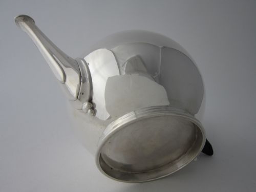 ANTIQUE GEORGE VI STERLING SILVER TEAPOT 1936 - ADDITIONAL PHOTO 7