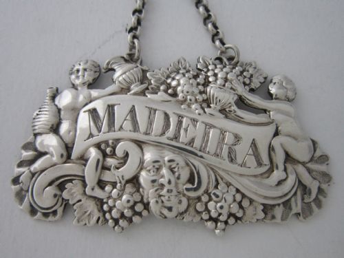 SCOTTISH ANTIQUE GEORGE III STERLING SILVER WINE LABELS 1818 - ADDITIONAL PHOTO 2