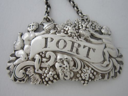 SCOTTISH ANTIQUE GEORGE III STERLING SILVER WINE LABELS 1818 - ADDITIONAL PHOTO 7