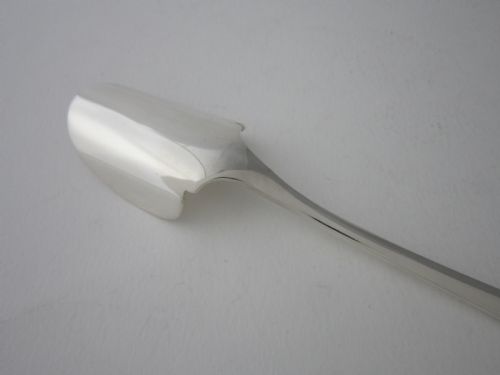 ANTIQUE GEORGE V STERLING SILVER OLD ENGLISH STILTON SCOOP 1933 - ADDITIONAL PHOTO 4