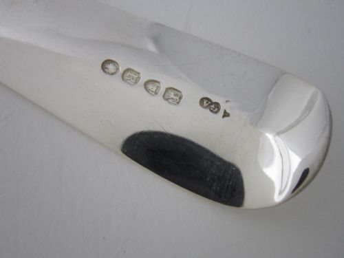 ANTIQUE VICTORIAN STERLING SILVER FIDDLE PATTERN BASTING SPOON 1852 - ADDITIONAL PHOTO 5