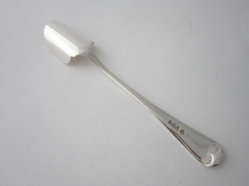 ANTIQUE GEORGE V STERLING SILVER OLD ENGLISH STILTON SCOOP 1933 - ADDITIONAL PHOTO 1