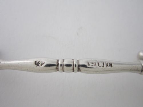 ANTIQUE EDWARDIAN STERLING SILVER KNIFE RESTS 1901 - ADDITIONAL PHOTO 4