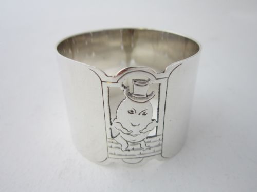 ELIZABETH II STERLING SILVER NOVELTY NAPKIN RING 1959 - ADDITIONAL PHOTO 2