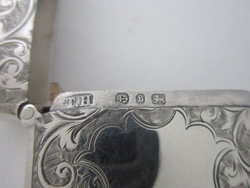 ANTIQUE VICTORIAN STERLING SILVER VESTA CASE 1895 - ADDITIONAL PHOTO 6