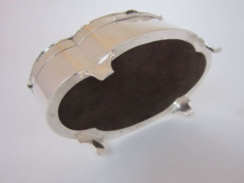 ANTIQUE GEORGE V STERLING SILVER TORTOISESHELL TRINKET BOX 1912 - ADDITIONAL PHOTO 6