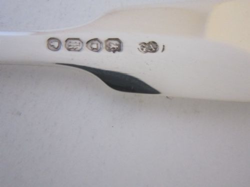 ANTIQUE VICTORIAN STERLING SILVER CANTEEN OF FIDDLE PATTERN CUTLERY 1865 - ADDITIONAL PHOTO 14