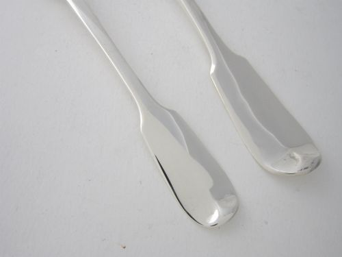 ANTIQUE VICTORIAN STERLING SILVER FIDDLE PATTERN CUTLERY FOR 8 PERSONS 18521872 - ADDITIONAL PHOTO 8