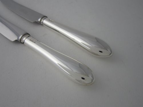 ANTIQUE VICTORIAN STERLING SILVER FIDDLE PATTERN CUTLERY FOR 8 PERSONS 18521872 - ADDITIONAL PHOTO 13