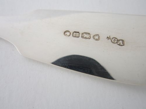 ANTIQUE VICTORIAN STERLING SILVER FIDDLE PATTERN CUTLERY FOR 8 PERSONS 18521872 - ADDITIONAL PHOTO 14