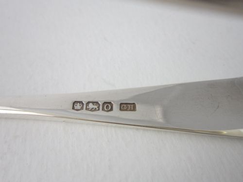 ANTIQUE GEORGE V STERLING SILVER ASPARAGUSSERVING TONGS 1931 - ADDITIONAL PHOTO 5