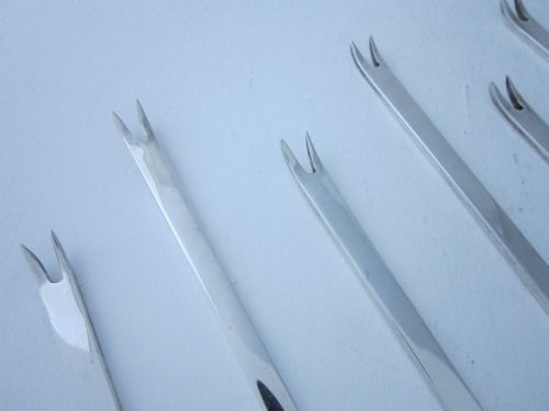 ANTIQUE GEORGE V STERLING SILVER LOBSTER PICKS 1923 - ADDITIONAL PHOTO 3
