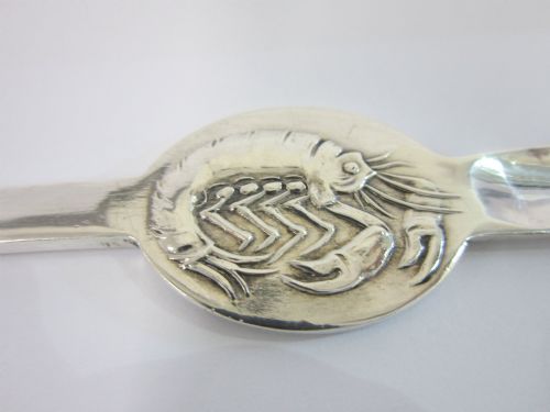 ANTIQUE GEORGE V STERLING SILVER LOBSTER PICKS 1923 - ADDITIONAL PHOTO 9
