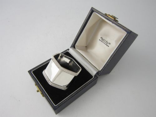 Antique George V Sterling Silver Napkin Ring - 1934