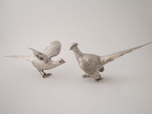 Elizabeth II Sterling Silver Pheasants - 1966