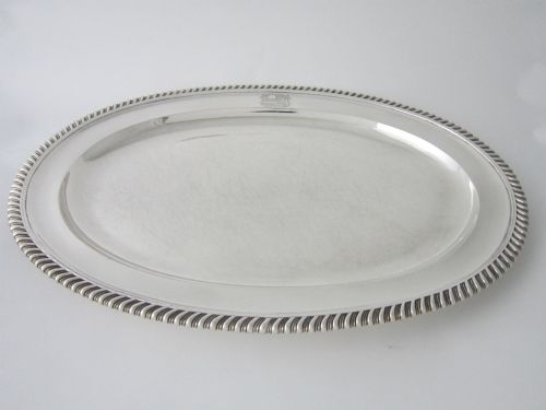 Paul Storr Antique William IV Sterling Silver Meat Plate/serving Dish - 1832
