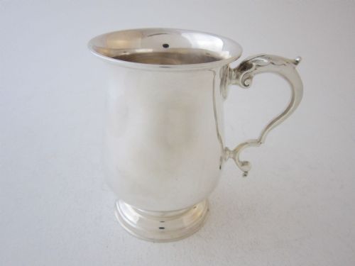Heavy Antique George V Sterling Silver Christening Mug - 1924