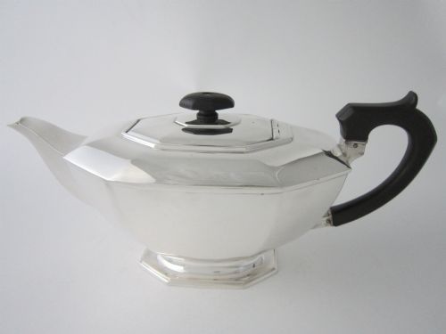Antique George VI Sterling Silver Teapot -1943