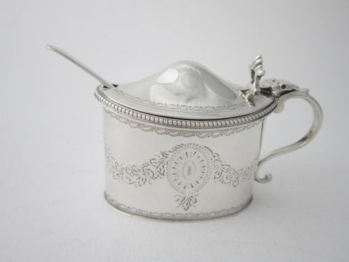 Antique George V Sterling Silver Mustard Pot - 1911