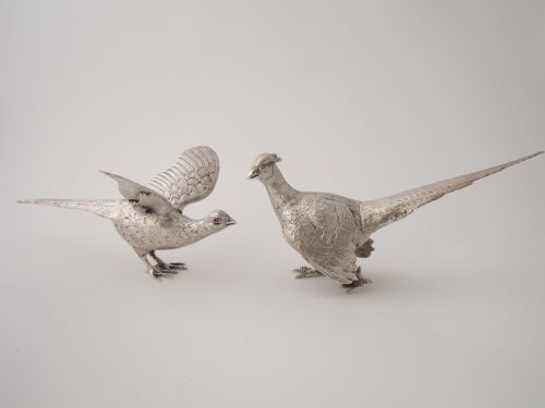 Elizabeth II Sterling Silver Pheasants - 1966