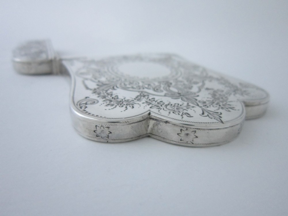Antique Victorian Sterling silver visiting card case View III