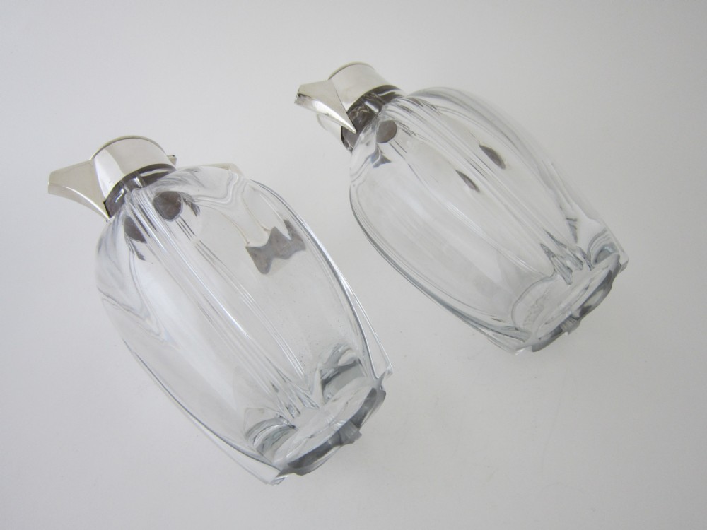 Victorian Silver and glass claret jugs View IV