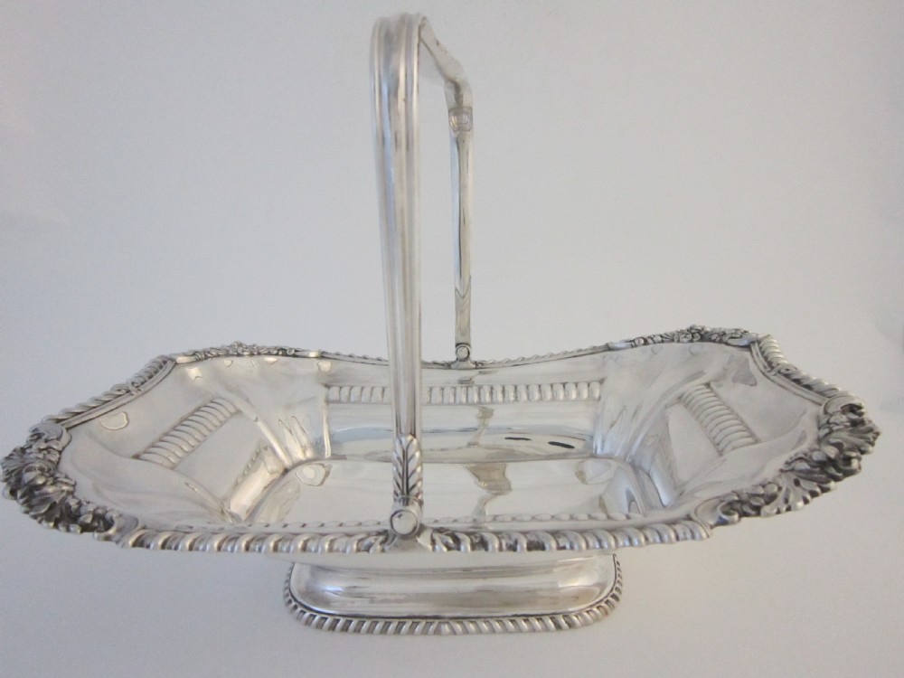 Antique George III Sterling silver basket
