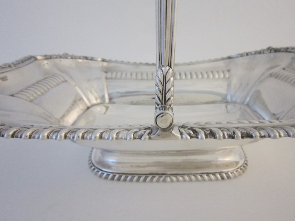 Antique George III Sterling silver basket View V