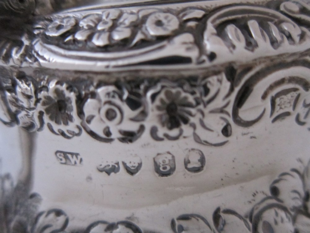 Antique George IV Sterling silver mustard pot  View VIII