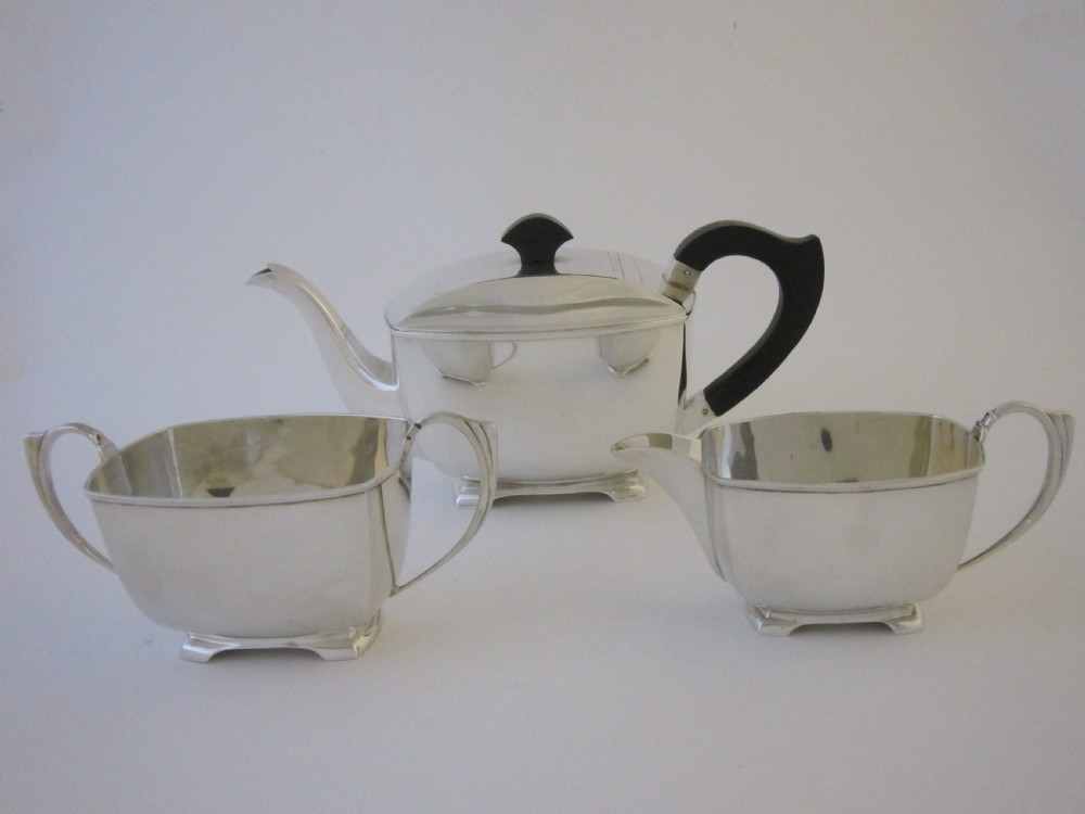 Art Deco George VI Sterling silver tea set