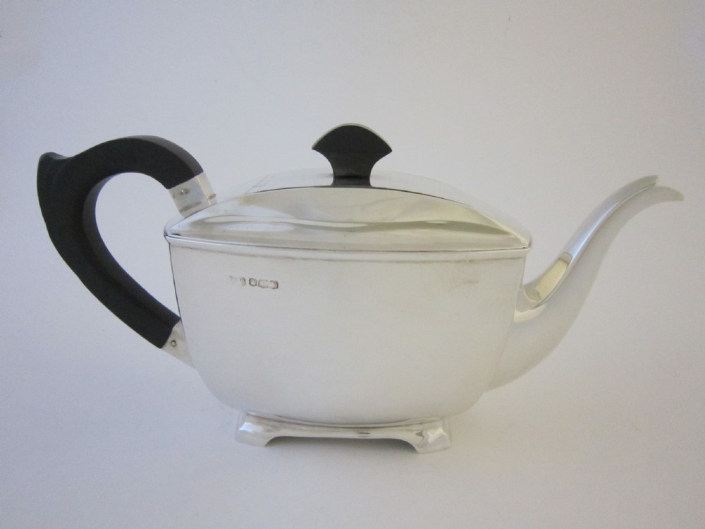 Art Deco George VI Sterling silver tea set View II