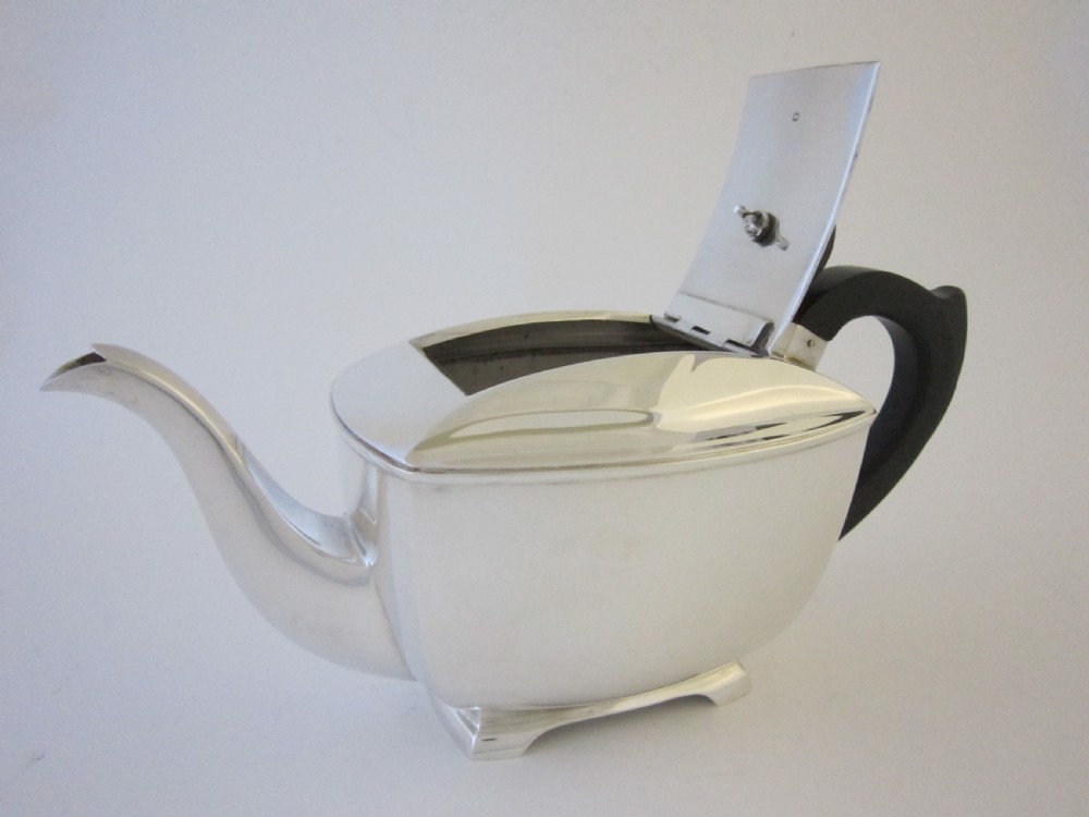 Art Deco George VI Sterling silver tea set View IV