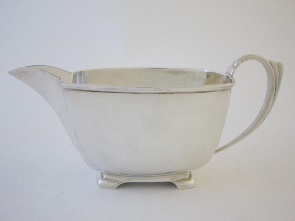 Art Deco George VI Sterling silver tea set View VIII