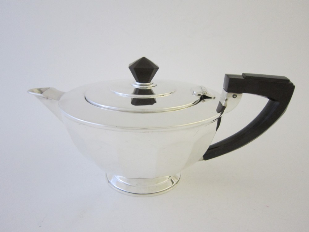Art Deco George V Sterling silver tea set View II