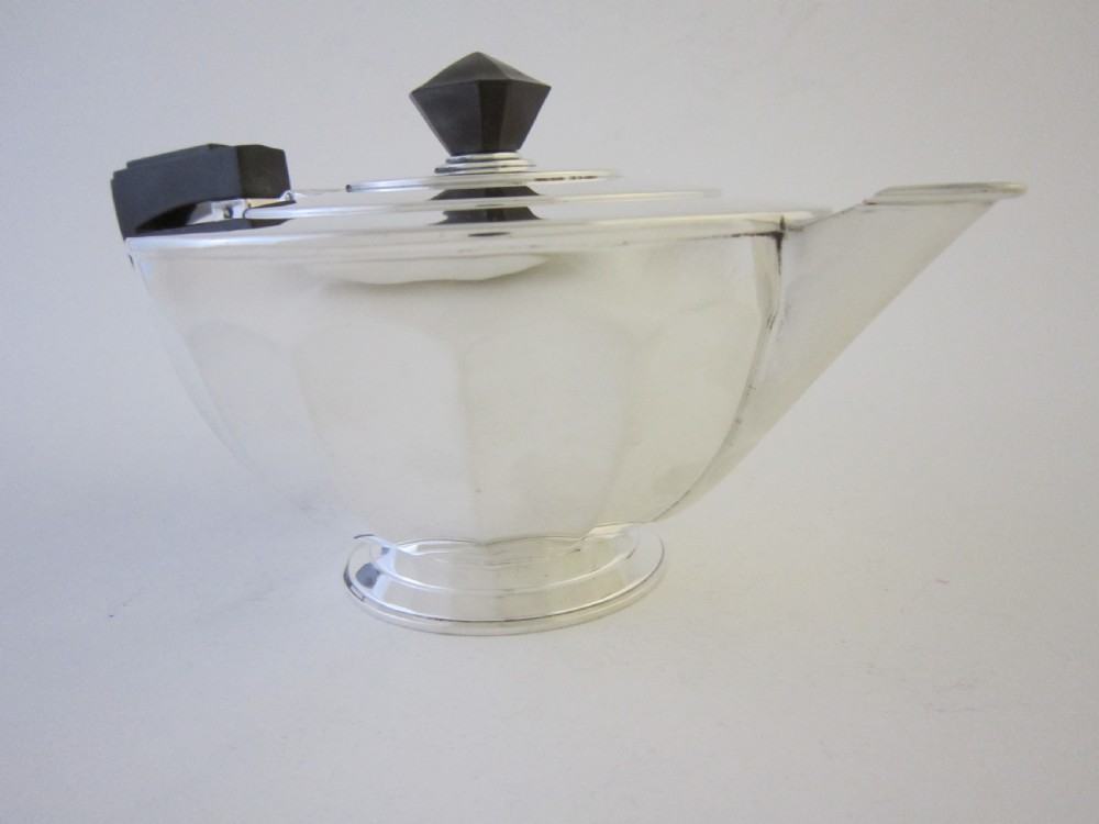 Art Deco George V Sterling silver tea set View III