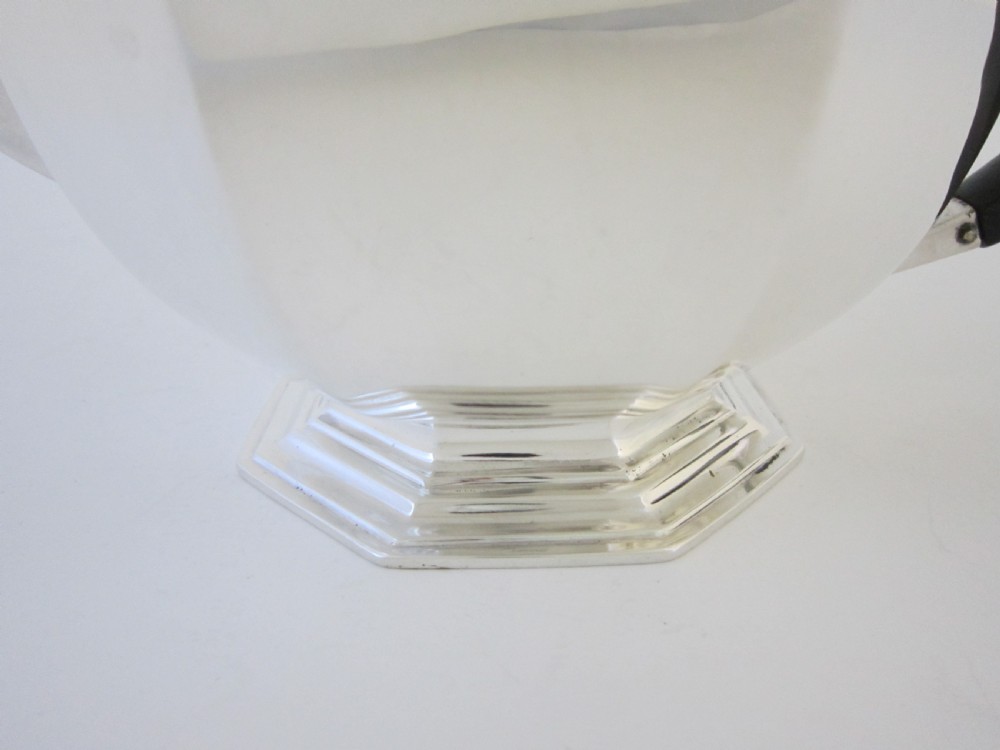 Art Deco George V Sterling silver tea set on tray View VIII