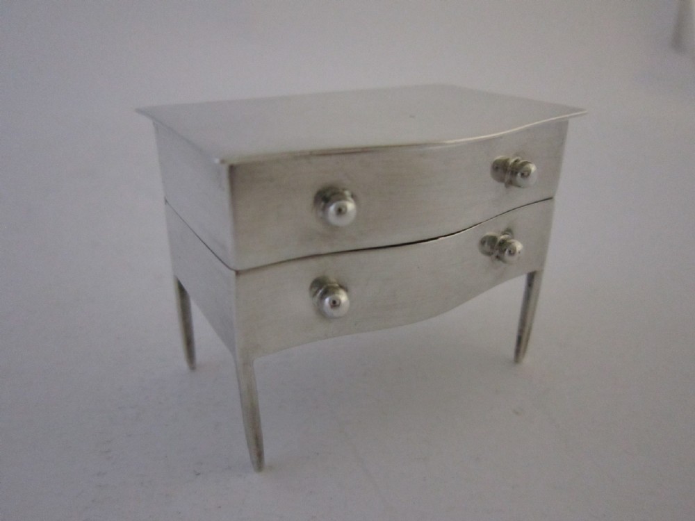 Antique Edwardian Sterling silver stamp box View III
