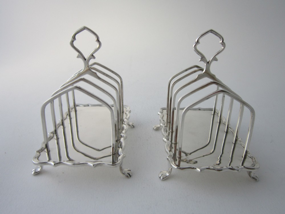 Asprey Antique George V Sterling Silver Toast Racks View III
