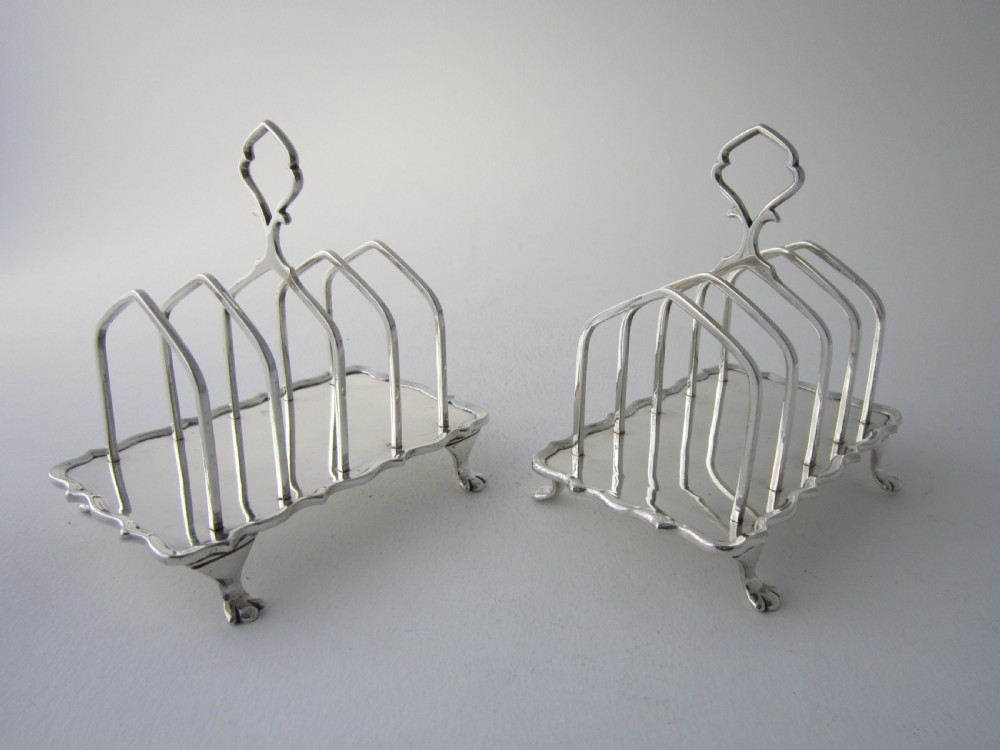 Asprey Antique George V Sterling Silver Toast Racks View IV